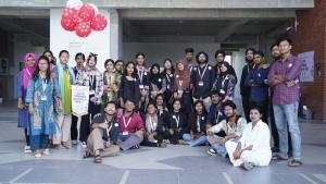 Campaign on "Let's clean the campus"