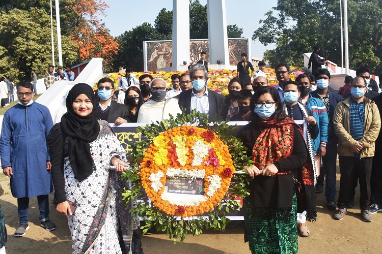 বরেন্দ্র বিশ্ববিদ্যালয়ে শহিদ দিবস ও আন্তর্জাতিক মাতৃভাষা দিবস পালিত