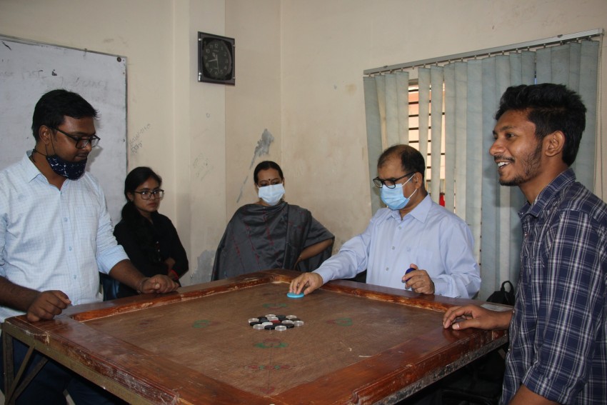 বরেন্দ্র বিশ্ববিদ্যালয়ের জার্নালিজম, কমিউনিকেশন অ্যান্ড মিডিয়া স্টাডিজ বিভাগের আয়োজনে ‘অন্তঃকক্ষ ক্রীড়া প্রতিযোগিতা-২০২১’ এর উদ্বোধন 
