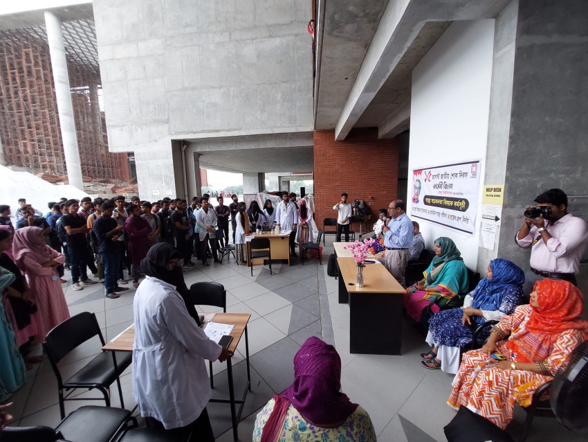 Department of Pharmacy, Varendra University  Organizes Day-Long Health Awareness Program : A Tribute to National Mourning Day .