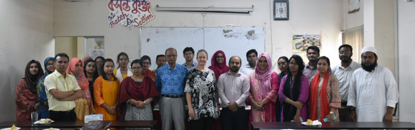 The Department of English, Varendra University, Welcomes Susan Mast, English Language Fellow (ELF) for the 2023-24 Academic Year