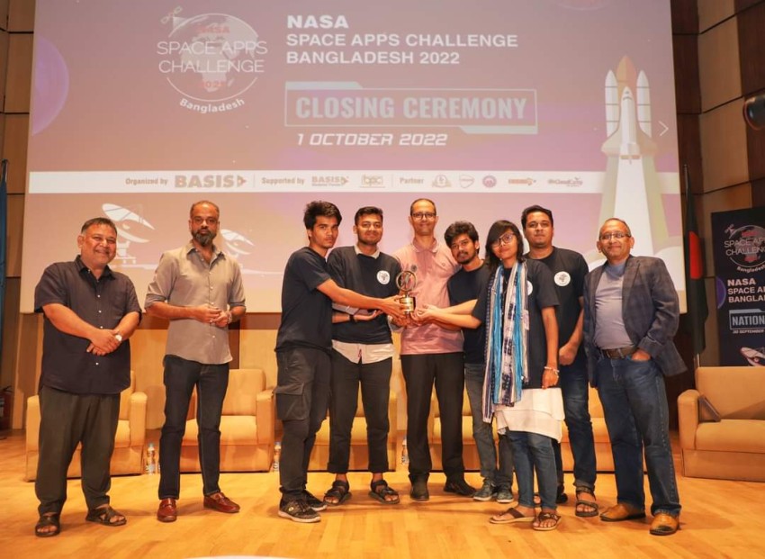 নাসা স্পেস অ্যাপস চ্যালেঞ্জ ২০২২-এ বরেন্দ্র বিশ্ববিদ্যালয়ের "টিম ক্রিপ্টোনাইট" ২য় রানার্স-আপ