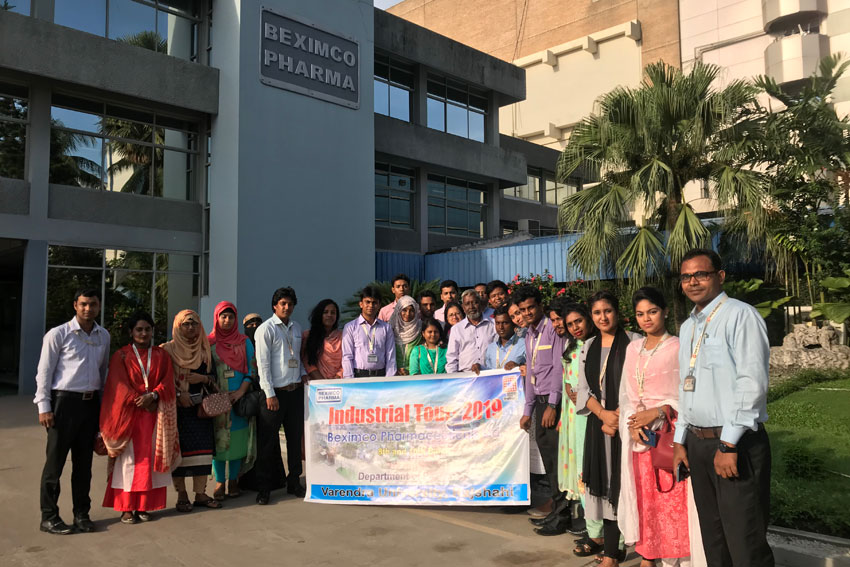Industrial Tour 2019- Beximco Pharmaceuticals Ltd. Organized by Department of Pharmacy, Varendra University