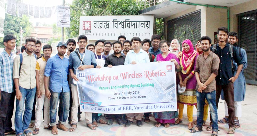 Workshop on Wireless Robotics organized by E-club