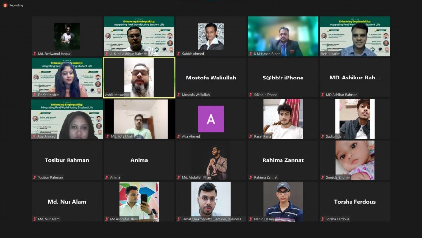 বরেন্দ্র বিশ্ববিদ্যালয় বিজনেস ক্লাবের আয়োজনে ক্যারিয়ার বিষয়ক ওয়েবিনার অনুষ্ঠিত