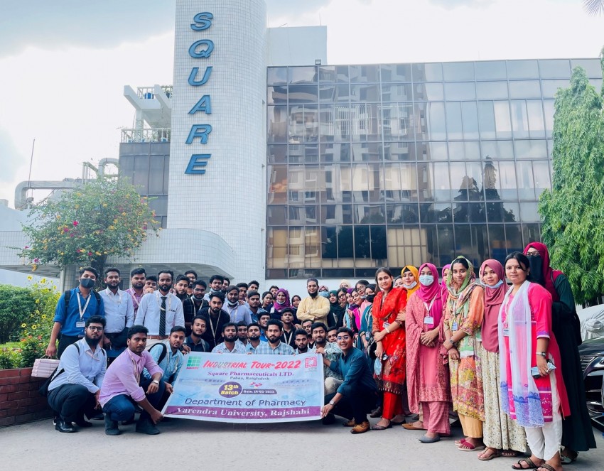 Industrial Tour 2022 at Square Pharmaceuticals Ltd. visited by the Department of Pharmacy