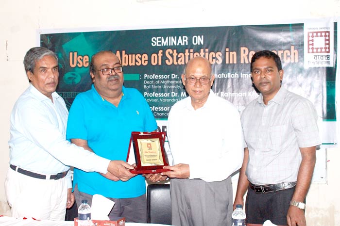 বরেন্দ্র বিশ্ববিদ্যালয়ে গবেষনায় পরিসংখ্যানের ব্যবহার ও অপব্যবহার বিষয়ক সেমিনার অনুষ্ঠিত