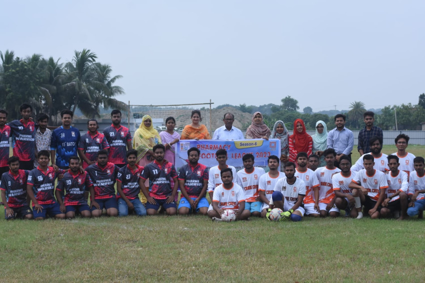 উৎসাহ উদ্দীপনার মধ্য দিয়ে শুরু হয়েছে ফার্মেসী বিভাগের আন্তঃসেমিস্টার ফুটবল টুর্নামেন্ট "ফার্মেসী ফুটবল লীগ-২০২৩" (সিজন-৬) এর আসর।